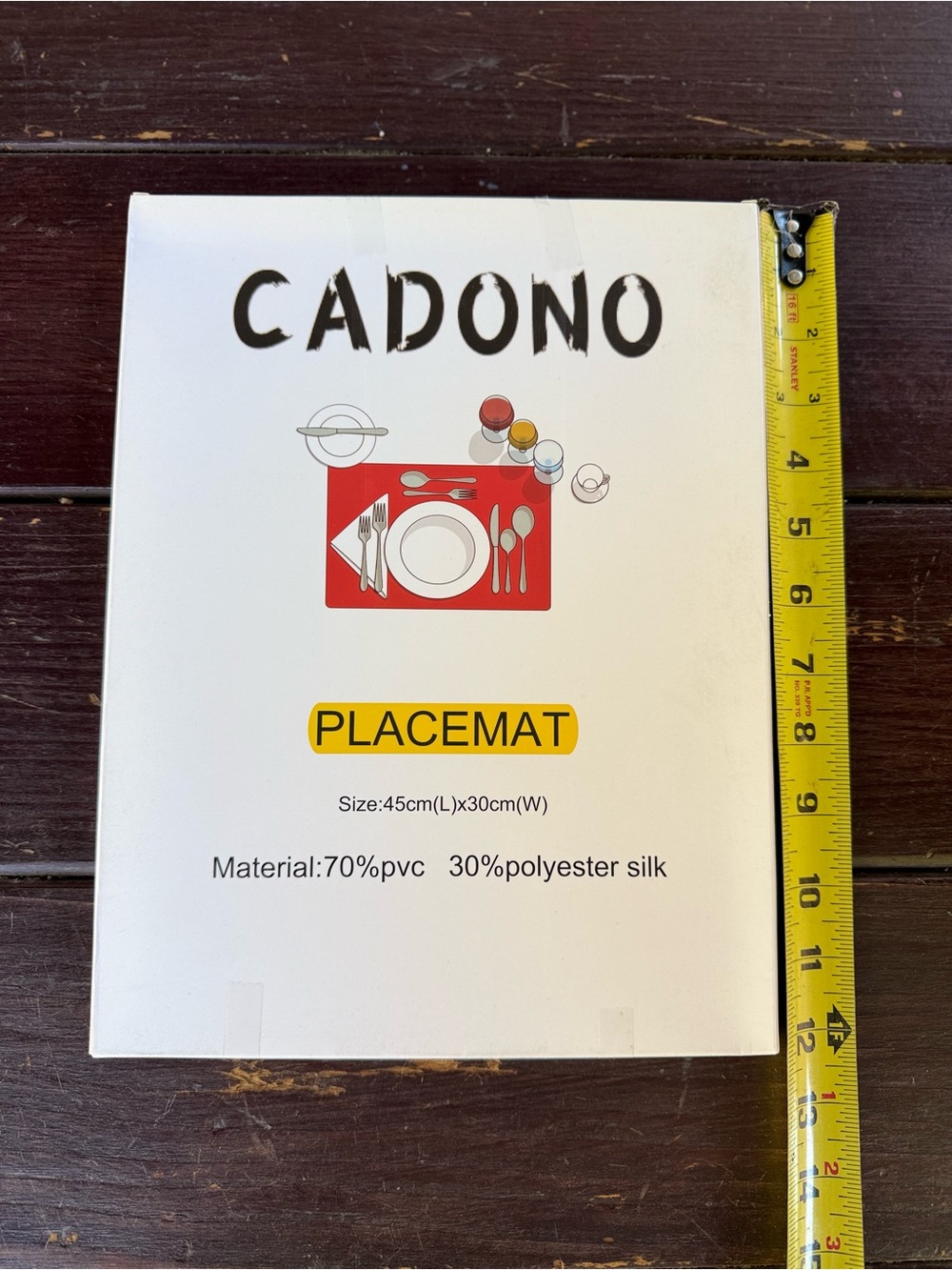 CADONO Cream Colored Placemats Set of 4